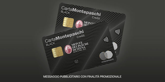 Carta Montepaschi Black Banca Mps